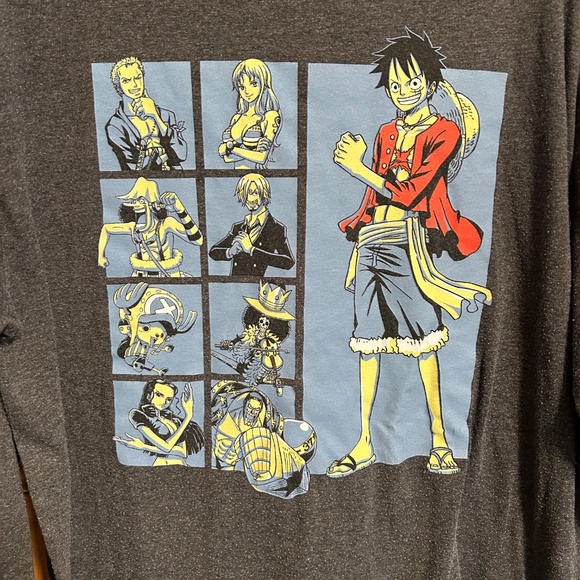 One Piece Anime Pirate Character Long Sleeve T-shirt - Picture 3 of 5